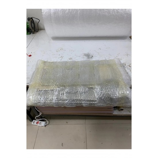 Büyük Boy Ahşap Montessori Boyalı Mutfak - Gri, 80x100 - 6mm