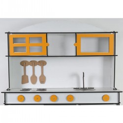 Oyuncak Mutfak, Ahşap Oyuncak Mutfak, 6.4 MM MDF, Montessori Mutfak, Mutfak Seti Oyuncak